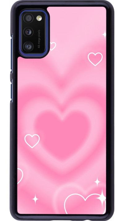 Coque Samsung Galaxy A41 - Valentine 2023 degraded pink hearts