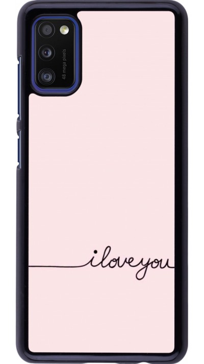Coque Samsung Galaxy A41 - Valentine 2023 i love you writing