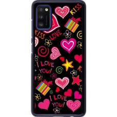 Samsung Galaxy A41 Case Hülle - Valentine 2023 love symbols