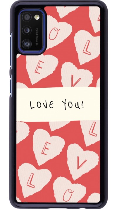 Coque Samsung Galaxy A41 - Valentine 2023 love you note