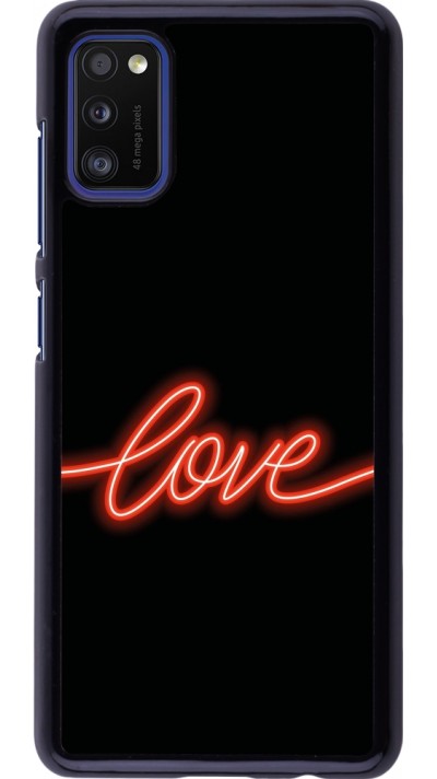 Coque Samsung Galaxy A41 - Valentine 2023 neon love