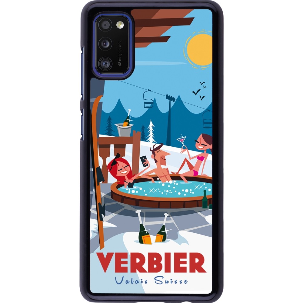 Samsung Galaxy A41 Case Hülle - Verbier Mountain Jacuzzi