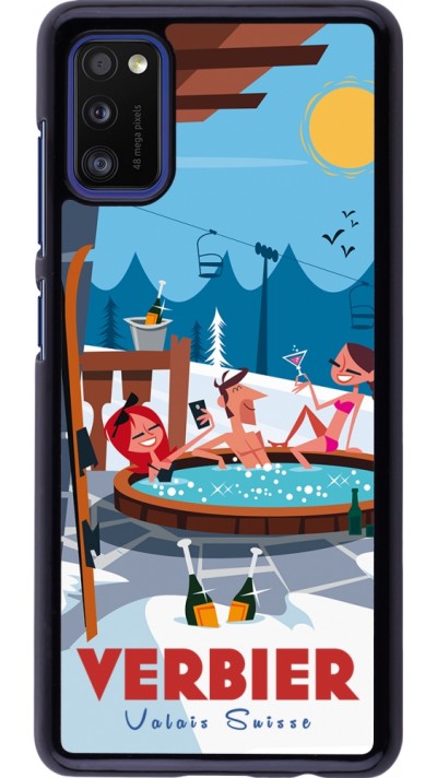 Samsung Galaxy A41 Case Hülle - Verbier Mountain Jacuzzi