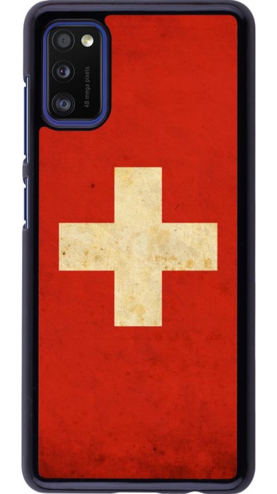 Hülle Samsung Galaxy A41 - Vintage Flag SWISS