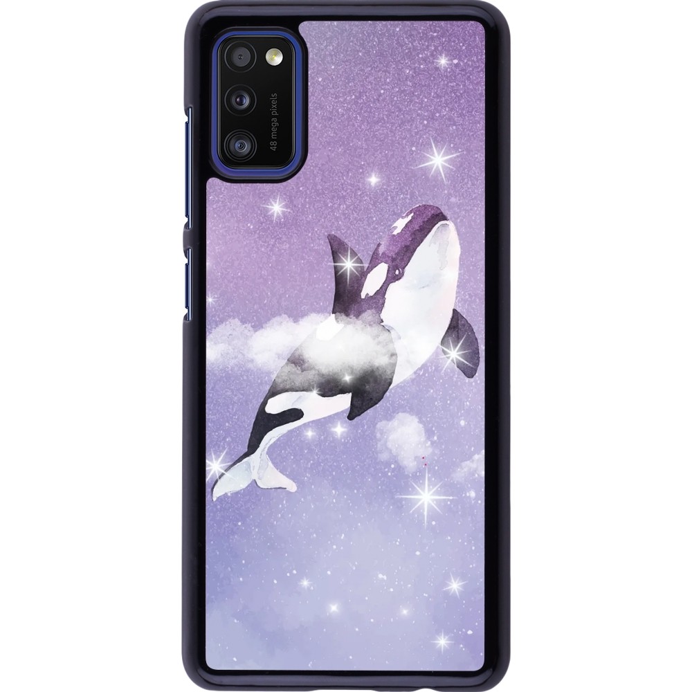 Coque Samsung Galaxy A41 - Whale in sparking stars