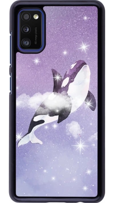 Coque Samsung Galaxy A41 - Whale in sparking stars
