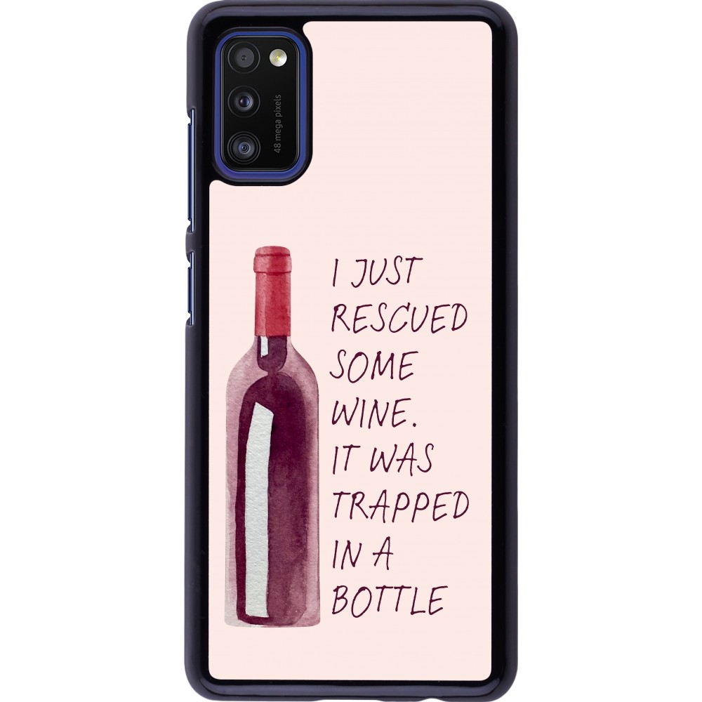 Samsung Galaxy A41 Case Hülle - I just rescued some wine