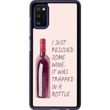 Samsung Galaxy A41 Case Hülle - I just rescued some wine