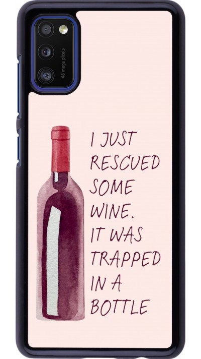 Coque Samsung Galaxy A41 - I just rescued some wine