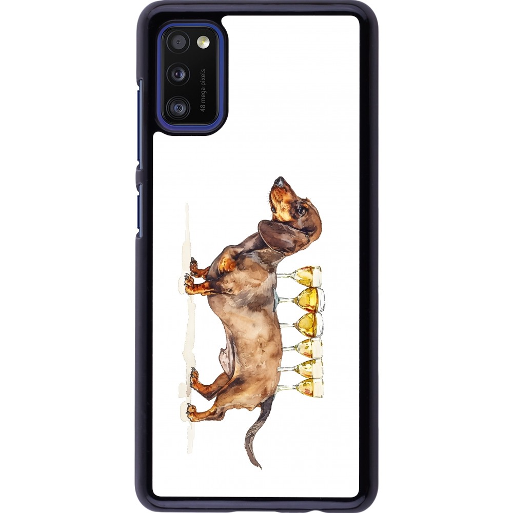 Samsung Galaxy A41 Case Hülle - Wine Teckel