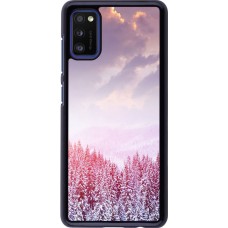 Samsung Galaxy A41 Case Hülle - Winter 22 Pink Forest