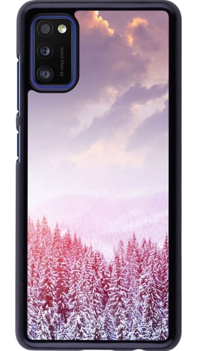 Coque Samsung Galaxy A41 - Winter 22 Pink Forest