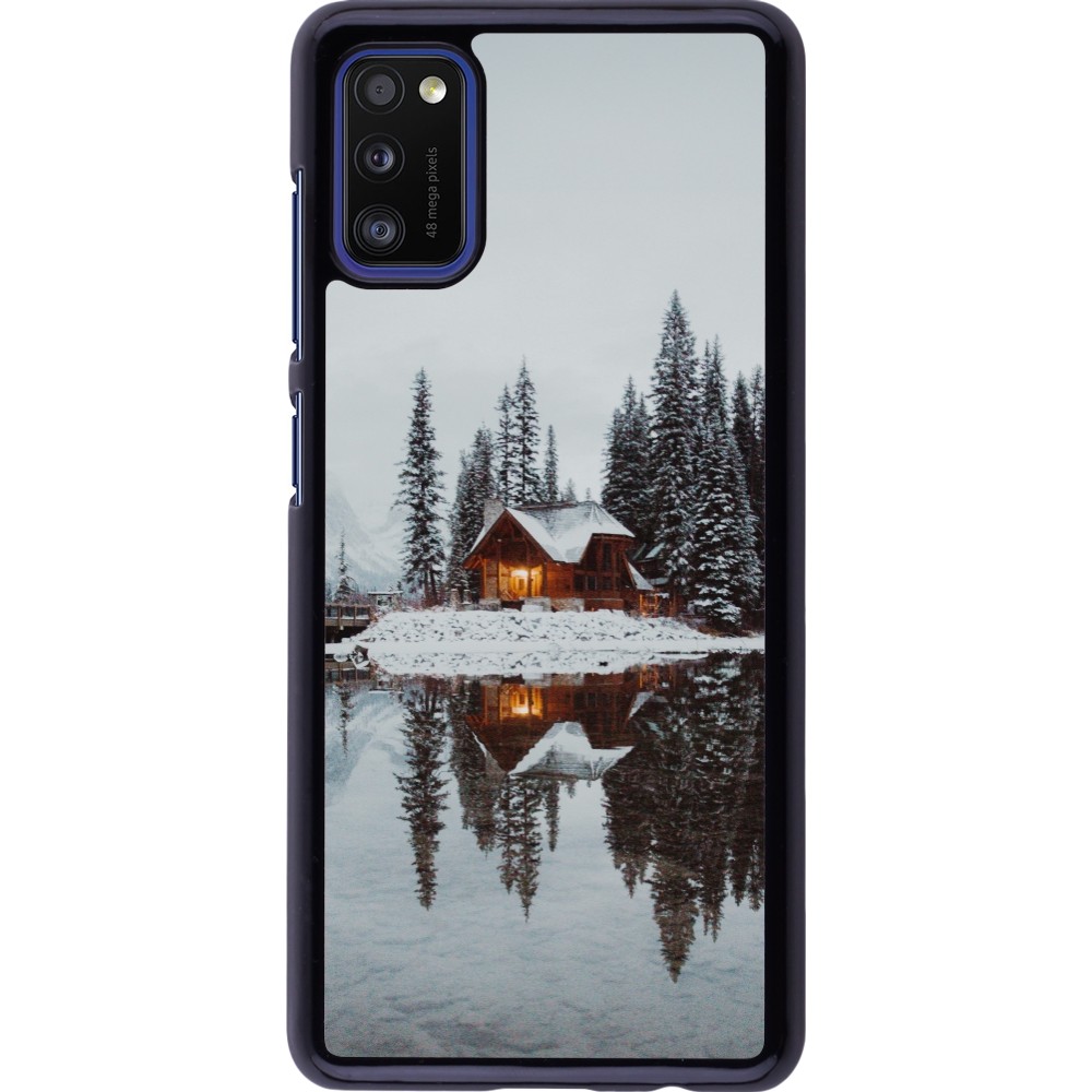 Coque Samsung Galaxy A41 - Winter 25 Winter house forest afternoon