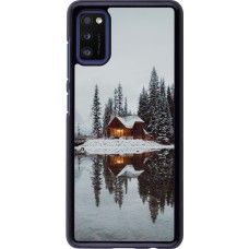 Coque Samsung Galaxy A41 - Winter 25 Winter house forest afternoon