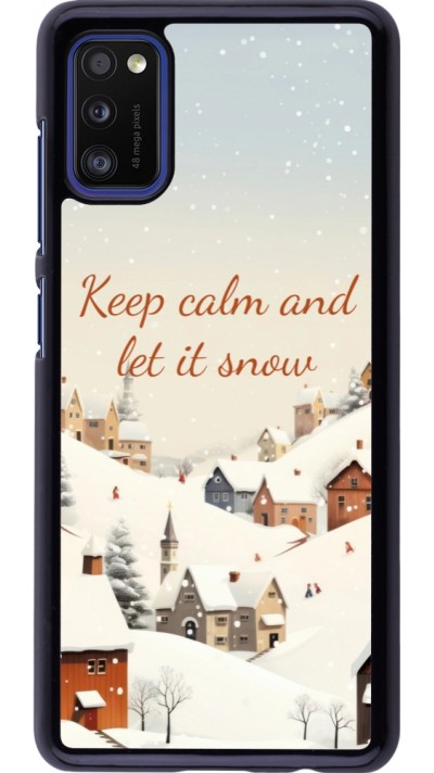 Samsung Galaxy A41 Case Hülle - Winter 25 Winter Keep calm and let it snow