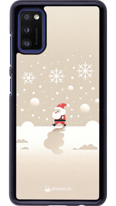 Coque Samsung Galaxy A41 - Noël 2023 Minimalist Santa