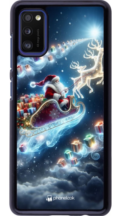 Coque Samsung Galaxy A41 - Noël 2023 Père Noël enchanté