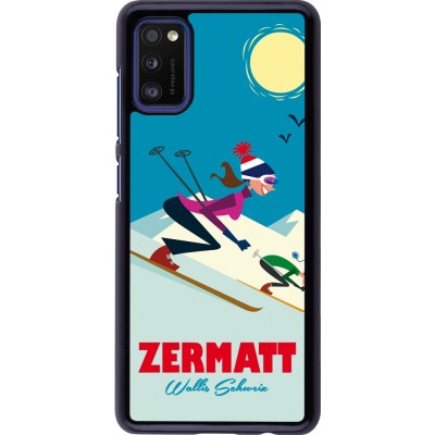 Samsung Galaxy A41 Case Hülle - Zermatt Ski Downhill