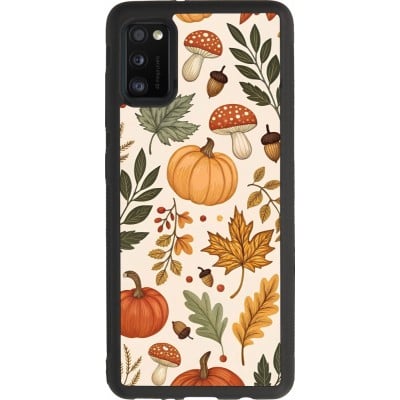 Samsung Galaxy A41 Case Hülle - Silikon schwarz Autumn 25 Autumn pattern