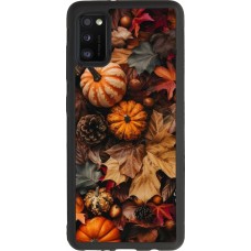 Samsung Galaxy A41 Case Hülle - Silikon schwarz Autumn 25 Pumpkin