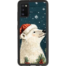 Coque Samsung Galaxy A41 - Silicone rigide noir Christmas 25 Bear