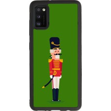 Coque Samsung Galaxy A41 - Silicone rigide noir Christmas 25 Nutcracker Green