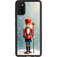 Coque Samsung Galaxy A41 - Silicone rigide noir Christmas 25 Nutcracker Snow