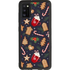 Coque Samsung Galaxy A41 - Silicone rigide noir Christmas 25 Pattern Gingerbread House
