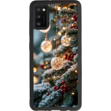 Coque Samsung Galaxy A41 - Silicone rigide noir Christmas 25 Xmas Decorated Tree