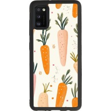 Samsung Galaxy A41 Case Hülle - Silikon schwarz Easter 2026 Illustration carrots
