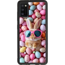Coque Samsung Galaxy A41 - Silicone rigide noir Easter 2026 Rabbit fun