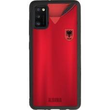 Coque Samsung Galaxy A41 - Silicone rigide noir Maillot de football Albanie personnalisable
