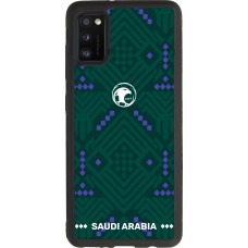 Coque Samsung Galaxy A41 - Silicone rigide noir Maillot de football Arabie saoudite 2026 personnalisable