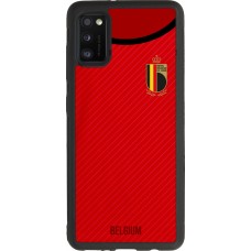Samsung Galaxy A41 Case Hülle - Silikon schwarz Belgien 2022 personalisierbares Fußballtrikot