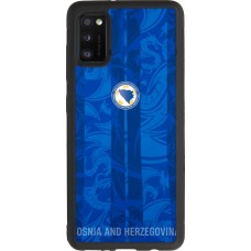Coque Samsung Galaxy A41 - Silicone rigide noir Maillot de football Bosnie-Herzégovine 2026 personnalisable