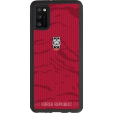 Coque Samsung Galaxy A41 - Silicone rigide noir Maillot de football Corée du Sud 2026 personnalisable