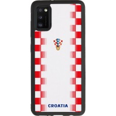Coque Samsung Galaxy A41 - Silicone rigide noir Maillot de football Croatie 2026 personnalisable