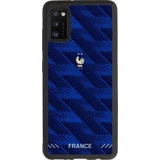 Coque Samsung Galaxy A41 - Silicone rigide noir Maillot de football France 2026 personnalisable