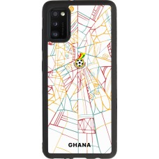 Samsung Galaxy A41 Case Hülle - Silikon schwarz Ghana 2026 personalisierbares Fussballtrikot