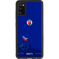 Coque Samsung Galaxy A41 - Silicone rigide noir Maillot de football Haiti 2026 personnalisable