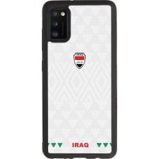 Coque Samsung Galaxy A41 - Silicone rigide noir Maillot de football Irak 2026 personnalisable