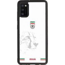 Coque Samsung Galaxy A41 - Silicone rigide noir Maillot de football Iran 2026 personnalisable