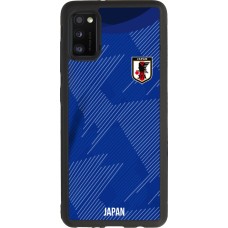 Samsung Galaxy A41 Case Hülle - Silikon schwarz Japan 2022 personalisierbares Fussballtrikot