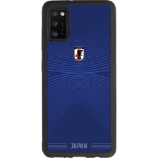 Coque Samsung Galaxy A41 - Silicone rigide noir Maillot de football Japon 2026 personnalisable