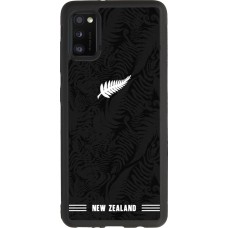Coque Samsung Galaxy A41 - Silicone rigide noir Maillot de football Nouvelle-Zélande 2026 personnalisable