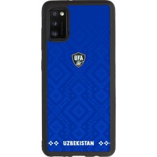 Coque Samsung Galaxy A41 - Silicone rigide noir Maillot de football Ouzbékistan 2026 personnalisable