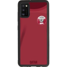 Coque Samsung Galaxy A41 - Silicone rigide noir Maillot de football Qatar 2022 personnalisable