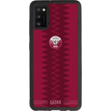Coque Samsung Galaxy A41 - Silicone rigide noir Maillot de football Qatar 2026 personnalisable