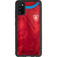 Samsung Galaxy A41 Case Hülle - Silikon schwarz Tschechische Republik personalisierbares Fussballtrikot