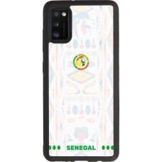Coque Samsung Galaxy A41 - Silicone rigide noir Maillot de football Sénégal 2026 personnalisable